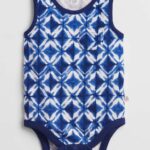 GAP Body bez rukávov Blue chlapec 0-3m