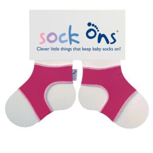 KIKKO Sock Ons Držiak ponožiek Classic - Fuchsia (0-6m)