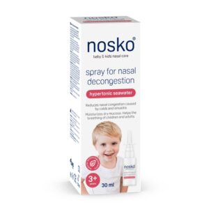 NOSKO Sprej na uvoľnenie upchatého nosa - hypertonická morská voda 30 ml