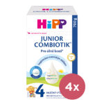 4x HiPP Mlieko batoľacie Junior Combiotik® 4 od uk. 2. roka, 700 g