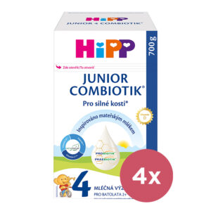 4x HiPP Mlieko batoľacie Junior Combiotik® 4 od uk. 2. roka