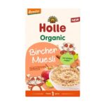 HOLLE Bio-Organic Kaša s ovsenými vločkami, Bircher Muesli, jablko, hrozienka, mandle 200g (1r+)