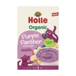 HOLLE Bio-Organic Kaša s ovsenými vločkami, Purple Panther, čučoriedka, banán, jablko 200g (1r+)